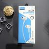 Fone de ouvido intra-auricular de diafragma plano porta 3.5/porta tipo-C com fio, controle no fio com microfone, adequado para fone de ouvido de diafragma plano para furos redondos Huawei
