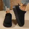 Outono de 2026 Novo Modelo Tamanho Grande Feminino Casual Confortável Bico Redondo Baixo Fashionável Botas de Neve para Exterior Tamanho Único