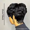 Tume Dropshipping Transfronteiriço Novo Produto Perucas Moda Europeia e Americana para Mulheres Perucas de Cabelo Sintético Pretas Curtas Cacheadas em Estoque Fabricante