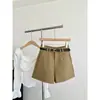 Shorts de Traje Rectos para Mujer Primavera/Verano 2026 Versátiles de Cintura Alta Adelgazantes de Línea A de Pierna Ancha Sueltos Casuales