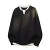 Suéter de punto de dos piezas para hombre de AliExpress para otoño e invierno, suéter pullover casual, chaqueta base de ajuste holgado