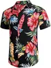 Nueva Camisa Casual Holgada Estilo Hawaiano con Estampado Floral Juvenil
