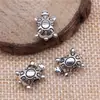 14X9X7Mm 1.8g Multicolor Vintage DIY Aleación Accesorios Cuentas de Agujero Grande y Pequeño Tortuga Cuentas de Agujero Grande