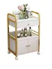 Carrito para salón de belleza, estante de almacenamiento multifuncional, para cuidado de uñas y cabello, carrito de almacenamiento de herramientas de belleza médica, carrito móvil giratorio