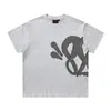 Transfronterizo Daifa SynaWord Calle Principal Hip Hop Estampado en Espuma Manga Corta Pantalones Cortos Traje Casual Hombre Hip Hop Americano Camiseta