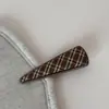 Tecido Xadrez Britânico Clipe Inferior de Metal Grampo de Cabelo Geométrico Moda Simples Clipe para Franja Clipe Lateral Acessórios de Cabelo Novo Estilo