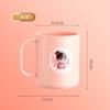 Taza de Lavado de Color Sólido para Pareja, Taza de Dibujos Animados con Forma Linda para el Hogar con Asa, Taza con Cepillo, Tanque Creativo para Enjuague Bucal y Dental