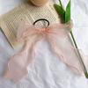 Moda Otoño e Invierno Coreana para Mujer Estilo Elegante de Vacaciones de Verano Lazo de Encaje Goma Elástica Negra