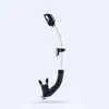 Tubo de Respiración Suave de Silicona para Natación y Snorkel Transfronterizo Equipo de Snorkel Gratuito para Adultos y Hombres, Tubo de Respiración de Buceo Totalmente Seco