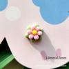 Linda serie de flores DIY joyería para niños ropa material de decoración accesorios clásicos pequeña flor resina accesorios pegatinas