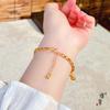 Tienda de Oro Jin Yan Mismo Estilo Máscara de Arena Dorada Vietnamita Calabaza Zorro Pulsera de Oro Roto Nuevo Diseño Estilo Chino Pulsera con Sentido de Diseño