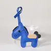 Accesorio Creativo para Llaves de Cuerda de Cuero de Pony Lindo PU, Llavero de Cuero para Hacerse Rico Inmediatamente Colgante Adorno para Coche Pequeño Regalo