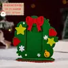 Regalos de Navidad Personalizados, Adornos de Marco de Fotos de Tela No Tejida, Materiales Hechos a Mano para DIY, Juguetes para Niños, Pequeños Regalos de Navidad