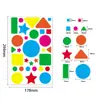 Adesivos de bolinhas Materiais para criação de anéis Área de arte do jardim de infância Decoração Exposição Círculos coloridos de Yayoi Kusama