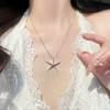 Collar minimalista de estrella de mar para mujer, estilo coreano, diseño de nicho, cadena de clavícula distintiva, accesorios de moda para todo tipo de fiestas.