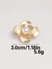 Botões Metálicos em Formato de Flor para Casacos e Trench Coats, Acessórios de Vestuário, Botões Estilo Chinês 30-34mm