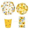 Conjunto de Louça para Mesa Mm277 Festival da Crisântemo Colmeia de Abelha para 8 Pessoas, Conjunto de 4 Peças, Pratos de Papel, Guardanapos de Papel