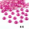 Perlas de Imitación ABS Planas de Fondo Plano, Perlas Semiredondas, Cuentas Sueltas de Colores, Accesorios para Ropa, Piezas de Manualidades, Resina para Uñas