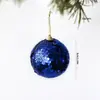 Bolas de Espuma con Lentejuelas de 8 cm, Bolas Navideñas de Colores, Decoraciones Navideñas, Adornos de Bolas con Lentejuelas, Artículos Más Vendidos en Comercio Electrónico Transfronterizo
