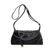 Bolso Bandolera Vintage Versátil para Mujer 2024 Otoño e Invierno Nuevo Nicho Commuter Texturizado Hombro Axila Bolso Tote Casual