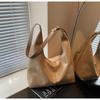 Moda 2026 Transfronteriza Bolso Tote Grande para Mujer Bolso de Hombro Pu Bolso Cubo Retro de Moda
