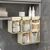 Caja de Almacenamiento para Cosméticos Baño Inodoro Estante de Almacenamiento Multifuncional Estante para Almacenar Maquillaje Hisopos de Algodón Lápiz Labial Debajo del Gabinete del Espejo