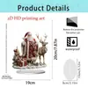 Carrossel de Natal de Novo Produto Transfronteiriço Suporte Acrílico 2D Decoração de Troca de Presentes de Natal Item de Decoração para Casa