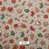 Tecido Roupa Infantil Material Biscoito Tecido de Cama Fundo Produção Cena de Morango Tecido Estampado Natal Desenho Animado