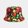 Comercio electrónico transfronterizo Amazon más vendido sombrero de pescador con patrón de frutas para hombres y mujeres Sombrero para el sol de ocio al aire libre sombrero de viaje de verano