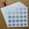 Venta Directa de Fábrica En Stock Oro Mate Plata Mate Estampado Pegatina Estampada Sobre Invitación Sello de Acero Cóncavo y Convexo Pegatina de Sellado Autoadhesiva
