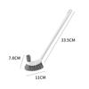 Cepillo para inodoro doméstico de cerdas suaves cabeza redonda cepillo para inodoro para colgar en la pared mango largo cepillo especial para inodoro juego de tres piezas venta al por mayor transfronteriza