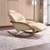 Nova Cadeira de Balanço de Madeira Maciça Estilo Chinês Cadeira de Balanço de Lazer Designer Sala de Estar Varanda Cadeira Reclinável Individual Sofá Preguiçoso de Lazer para Casa