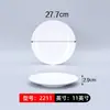 Platos redondos de melamina, platos de servicio de plástico para restaurante, tazones de arroz comerciales con tapa, platos redondos blancos específicos para buffet de hotel, vajilla de hueso