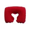 Fabricante de Almohadas Inflables Liquida Stock 17 Almohadas de Viaje para Aerolínea de PVC con Terciopelo Almohada de Boca Inflable en Forma de U Almohada Individual de Aire