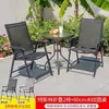 Mesas e Cadeiras de Exterior Cadeiras Dobráveis Pátio Varanda ao Ar Livre Telhado Externo Conjunto Portátil de Ferro Mesas e Cadeiras de Lazer para Jardim