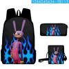 Mochila Estojo de Lápis Bolsa de Ombro O Incrível Circo Digital Três Peças