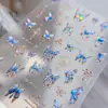 Colección de Pegatinas para Uñas Mariposa: Nuevas Calcomanías Adhesivas para Uñas de Mariposa Blanca Delgadas Flexibles con Relieve de Hada Nuevas de Moda al por Mayor