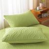 Fundas de Almohada Acolchadas Impermeables de Algodón Lavado de Color Sólido Casual, un Par de Fundas de Almohada de Color Sólido para Proteger el Núcleo de la Almohada, Fundas de Almohada para el Hogar