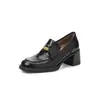 Mocasines de Borrego Dorados para Blogger 2026 Otoño/Invierno Punta Redonda Tacón Grueso Piel Genuina Forrados de Borrego Zapatos Pequeños de Piel Planos para Viaje Diario para Mujeres