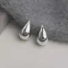 Pendientes Minimalistas Brillantes Huecos de Gota de Agua y Chile Pequeño para Mujer, Elegantes y Sofisticados con un Estilo Fresco y Único