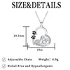 Knn-107 Collar con Colgante de Corazón para Perro Mascota Cadena para Clavícula Femenina Dibujos Animados Joyería Europea y Americana Diseño de Nicho de Gama Alta