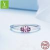 Fabricantes transfronterizos suministran un anillo de plata S925 con circonita brillante, un anillo para el dedo índice chapado en platino con un sabor femenino maduro.