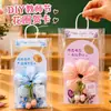 Cartão de Cumprimento com Elástico de Cabelo Dia dos Professores de Alta Qualidade Kit de Material Artesanal Educacional para Crianças Presente Criativo para Meninas Darem aos Professores