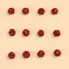 Cuentas de Cristal de Marca Famosa, Cinnabar de Cristal Signos del Zodíaco Doce, Cuentas Sueltas del Zodíaco Arena Imperial, Cuentas para Accesorios de Joyería DIY