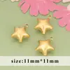 Nuevo Colgante Geométrico de Estrella de Acero Inoxidable Estéreo 3D Etiqueta de Pulsera de Collar Semi-Terminado DIY