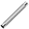 Tubo de escape para calentador de agua, anillo decorativo de fila fuerte, conector, codo telescópico, doble capa, estufa de gas de pared, tubo de humo, cinta