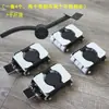 Transportador de Móveis Pesados com Rodas Universais, Rodas Deslizantes para Mover Objetos, Mover Camas, Ferramenta de Transporte Pesado para Uso Doméstico