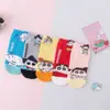 Meias Femininas para Primavera, Estilo Japonês Desenho Animado Meias Invisíveis de Corte Reto Femininas, Série Doraemon Meias Curtas, Atacado do Fabricante, Padrões de Desenho Animado