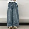Pantalones para Niñas Primavera y Otoño Moda de Otoño 2026 Nuevo Estilo Versátiles Pantalones de Pierna Ancha para Niños Mayores Jeans de Otoño para Niños