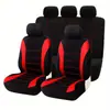 Capa de Assento de Carro Universal de Cinco Lugares Temu Amazon com Design de Linha da Cintura, Almofada de Assento de Tecido, Capa de Assento de Cobertura Total